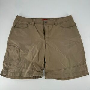 LL Bean Men Khaki Cargo Shorts Size 40 Cotton Nylon Outdoor Casual